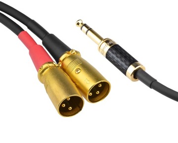 Кабельный кабель 6,3 Jack стерео 2x XLR(M) Klotz 8м