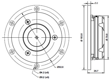 Sb Acoustics SATORI TW29RN-B громкоговоритель высокого тона