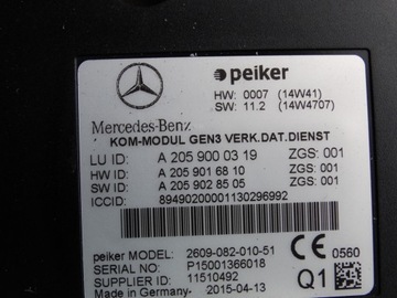 MODUL TELEMATIC MERCEDES W246 A2466801800