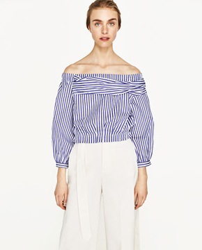 ZARA Z ODKRYTYMI RAMIONAMI W PASKI HISZPANKA 34/XS