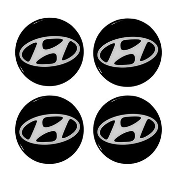 EMBLEMAT LOGO ZNACZEK 3D Hyundai 55 mm 4szt.