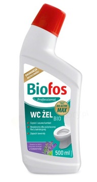 BIOFOS BIO Żel WC do mycia TOALET 500 ml ŻEL lawendowy oczyszczalnia szambo