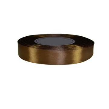Tasiemka satynowa 12mm32m JASNE BRĄZOWE ZŁOTO 8131