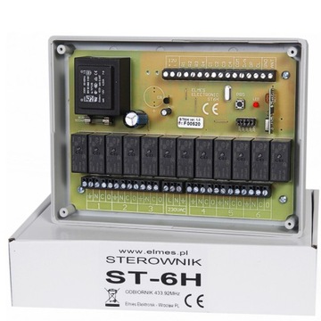 ST-6H Sterownik do 6 rolet 230V Elmes