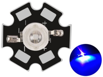 СВЕТОДИОД POWER 1W EPILEDS Синий 460-470нм Печатная плата