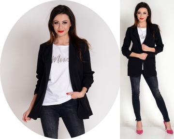 ИТАЛЬЯНСКАЯ КУРТКА, свободного кроя, ЧЕРНАЯ, M/38