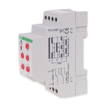 РЕЛЕ ВРЕМЕНИ F&F 2P 2x8A 230В PCU-520
