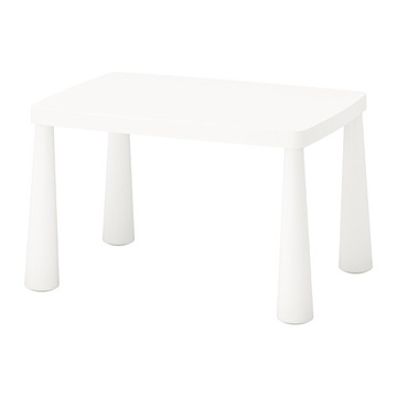 IKEA MAMMUT stolik dziecięcy 77x55 cm BIAŁY