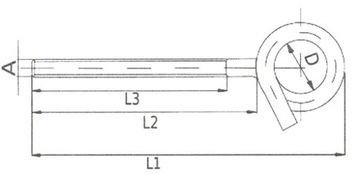 КРЕПЛЕНИЕ КАЧЕЛЯ ГАМАКА M12x210