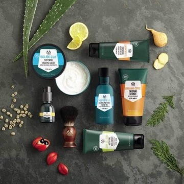 THE BODY SHOP MACA ROOT & ALOE КРЕМ ДЛЯ БРИТЬЯ Крем и кисточка для бритья