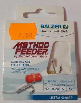 Haki z przyponami Method Feeder Pellet – hak nr 12
