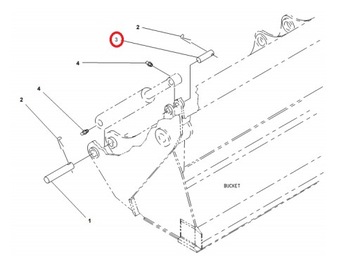 SWORZEŃ GÓRNY SIŁOWNIKA KROKODYLA CAT 428 9R4678