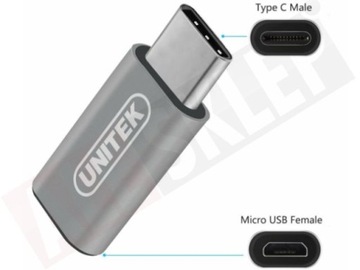 ADAPTER USB TYPC NA MICRO USB UNITEK Y-A027AGY