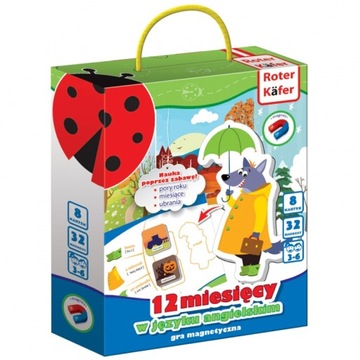 Магнитная образовательная игра 12 месяцев на J. English