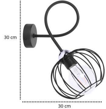 НАСТЕННЫЙ СВЕТИЛЬНИК Loft Wire Светодиодный настенный светильник Chrome E27