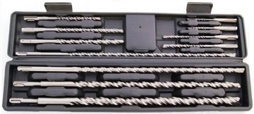 ZESTAW WIERTEŁ WIERTŁA DO BETONU SDS plus + 11szt