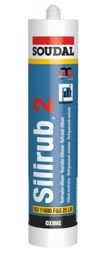 SOUDAL Silirub 2 Silikon neutralny CZARNY 310ML