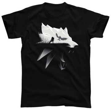 Wiedźmin 3: Wolf Silhouette t-shirt junior r. 140