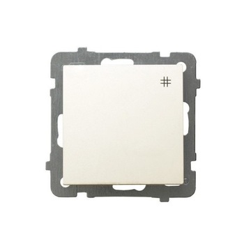 Wyłącznik krzyżowy Podtynkowy Ospel kremowy ŁP-4G/m/27
