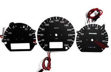 Tarcze licznika Volkswagen Corrado wzór 5 INDIGLO