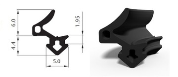 Уплотнитель для окон, окон ПВХ С-1188