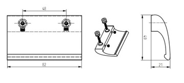 фото ориг. №2, Handle fasteners handle balcony door balcony al