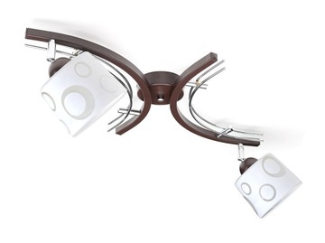 Lampa sufitowa plafon żyrandol 2xE27 klosz walec