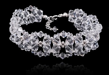 Серебряный комплект с кристаллами SWAROVSKI 1953 ARTEO