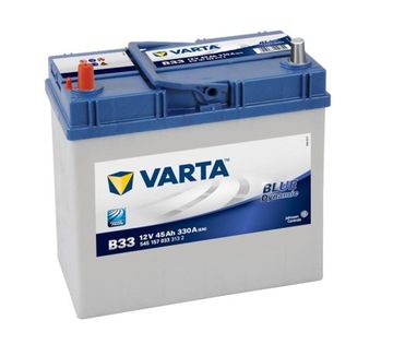 Аккумулятор 45Ач/330А L+ VARTA B33 Blue Dynamic 238х127х227мм