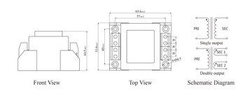 TE4825-15VA-230V/6V Transformator