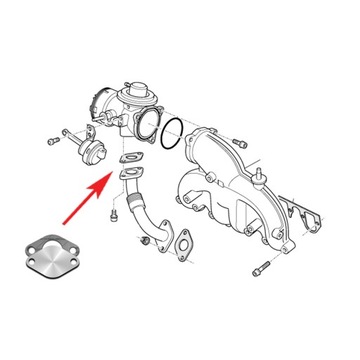 005 Пробка EGR TDI AUDI SEAT SKODA VW FORD
