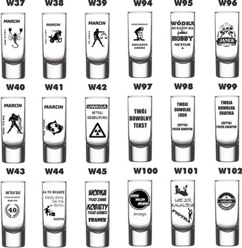 KIELISZKI Z DOWOLNYM GRAWEREM PREZENT urodziny
