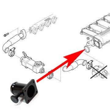 F78 ЗАМЕНА ПРОБКИ EGR ФЛАНЕЦ BMW комплект.