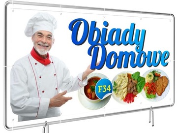 Baner REKLAMA Gotowe 2mx1m - Obiady Domowe Szyld