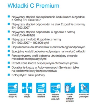 Набор вставок Wilka класс С Премиум 30/45 + G30/45