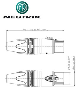 NEUTRIK NC3FXX XLR РАЗЪЕМ ДЛЯ МИКРОФОНА