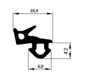 Уплотнитель, Уплотнители ОКОН Veka S-1126 BROWN TUBE