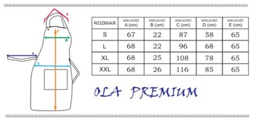 MOCNY FARTUCH plamo,olejo,wodoodporny ZAPASKA L