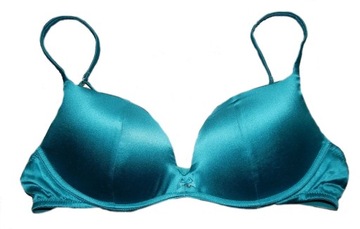 Biustonosz Victoria's Secret push-up czarny z cyrkoniami 70B (32B