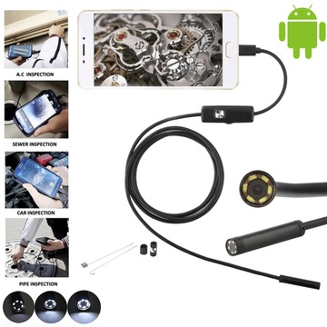 ИНСПЕКЦИОННАЯ КАМЕРА Эндоскоп для USB-C ЖЕСТКИЙ КАБЕЛЬ USB TYPE-C 10 метров
