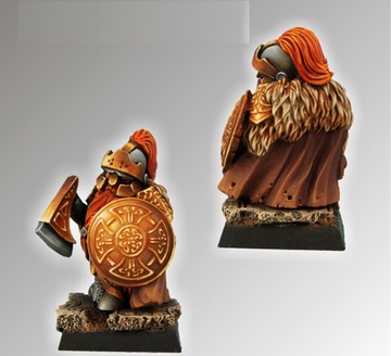 Resin Dwarf Guard +Podstawka 28mm Scibor 28FM0026