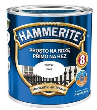 HAMMERITE FARBA PROSTO NA RDZĘ POŁYSK 0,7L