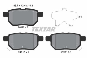 КОЛОДКИ ЗАДНИЕ TEXTAR TOYOTA AURIS COROLLA E15 E16 E18