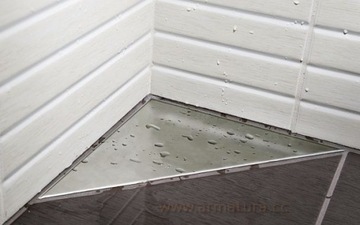 ODPŁYW LINIOWY NAROŻNY STAL 25x25x30 LORAC PAN trójkąt/ny OSTATNI !