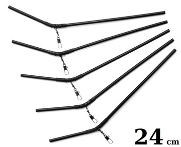 5 x MOCNA RURKA ANTYSPLĄTANIOWA GIĘTA / 24 cm /