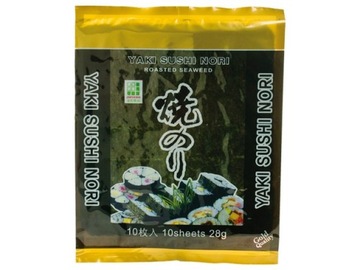 Wodorosty złote gold Yaki Sushi Nori 10 szt 25 g