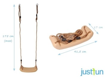 Huśtawka Plastikowa Deska dla Dziecka Dzieci Siedzisko do Huśtawki JF różow