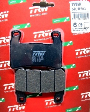 ТОРМОЗНЫЕ КОЛОДКИ ПЕРЕДНИЕ TRW HONDA CBR 600 F4i 99-07