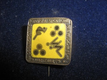 IGRZYSKA SPORTOWE NIEWIDOMYCH WARSZAWA 1975