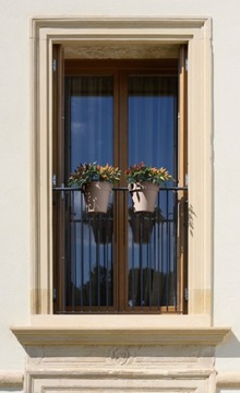 Итальянский балконный горшок UP 25x20/23 см белый